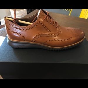 Cole Haan ZEROGRAND WING OX SZ 10 British Tan